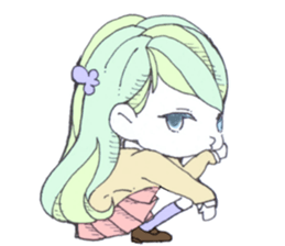 Flower girls high school sticker #11165825