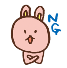 The loosely cute rabbit sticker #11166042