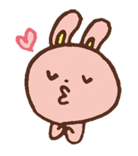 The loosely cute rabbit sticker #11166048