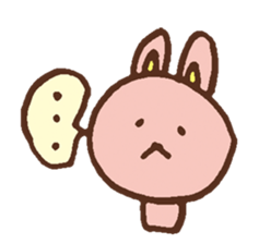 The loosely cute rabbit sticker #11166051