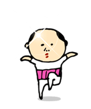 Baldness father Amagasira hikari sticker #11166668