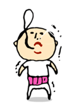 Baldness father Amagasira hikari sticker #11166687