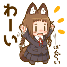 Poco fox girl mini sticker #11167146