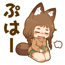 Poco fox girl mini sticker #11167148