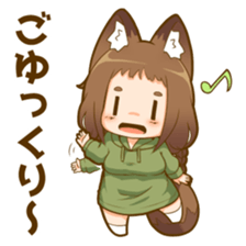 Poco fox girl mini sticker #11167152