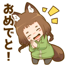 Poco fox girl mini sticker #11167159
