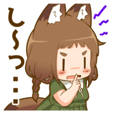 Poco fox girl mini sticker #11167162