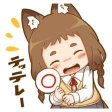 Poco fox girl mini sticker #11167174