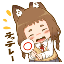 Poco fox girl mini sticker #11167174