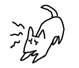 Exquisite white dog sticker #11167828