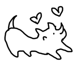 Exquisite white dog sticker #11167833