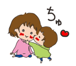 Daily life of a parent and child sticker #11168069