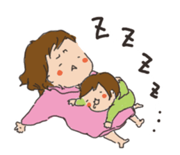 Daily life of a parent and child sticker #11168079