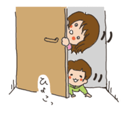 Daily life of a parent and child sticker #11168089