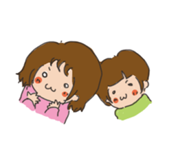 Daily life of a parent and child sticker #11168093