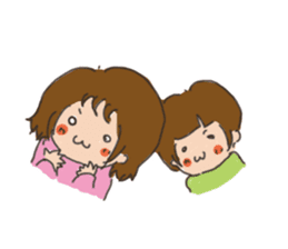 Daily life of a parent and child sticker #11168093