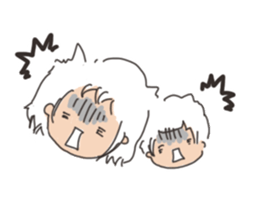 Daily life of a parent and child sticker #11168094