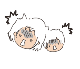 Daily life of a parent and child sticker #11168094