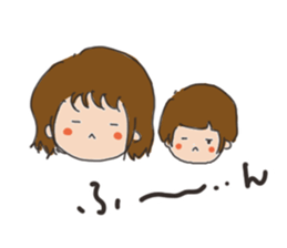 Daily life of a parent and child sticker #11168095