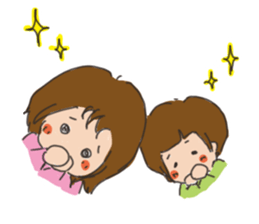 Daily life of a parent and child sticker #11168096
