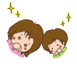 Daily life of a parent and child sticker #11168096