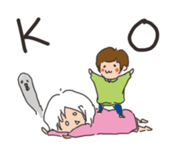 Daily life of a parent and child sticker #11168102