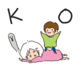 Daily life of a parent and child sticker #11168102