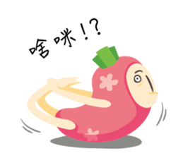 Yoga Time with Carrot & Dog sticker #11168114