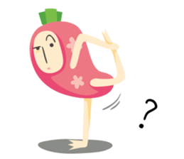 Yoga Time with Carrot & Dog sticker #11168118