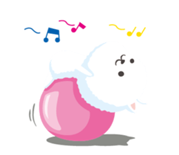 Yoga Time with Carrot & Dog sticker #11168140