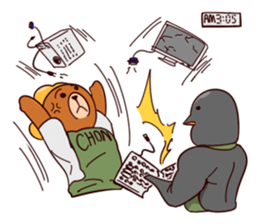 AhChon&Penguin friendship forever sticker #11168313