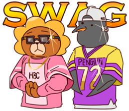 AhChon&Penguin friendship forever sticker #11168325