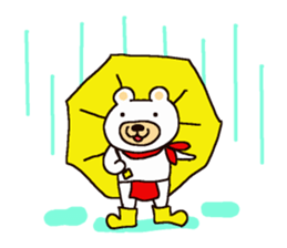 White Bear Amano-kun sticker 2 sticker #11169556