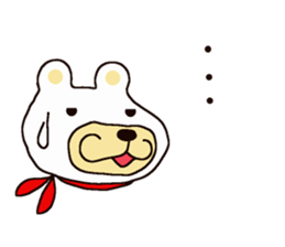White Bear Amano-kun sticker 2 sticker #11169583