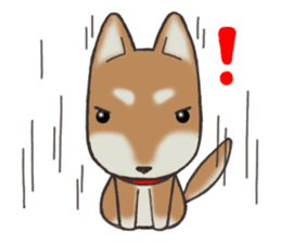 Feeling expression of a Shiba dog sticker #11169706