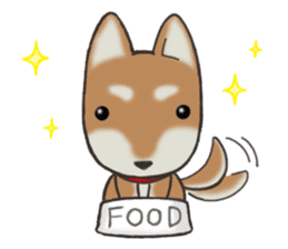 Feeling expression of a Shiba dog sticker #11169713