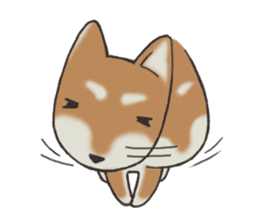 Feeling expression of a Shiba dog sticker #11169717
