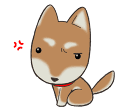 Feeling expression of a Shiba dog sticker #11169726