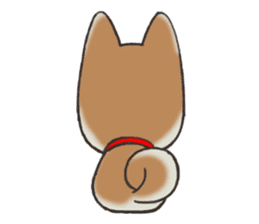 Feeling expression of a Shiba dog sticker #11169728
