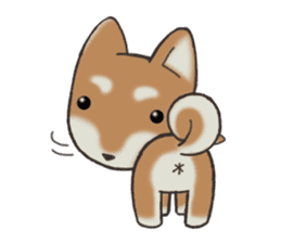 Feeling expression of a Shiba dog sticker #11169730