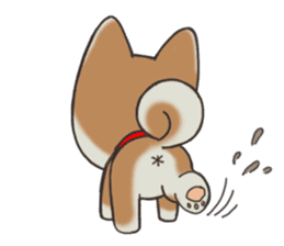 Feeling expression of a Shiba dog sticker #11169731