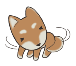 Feeling expression of a Shiba dog sticker #11169734