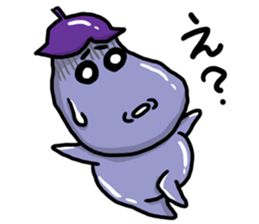 Play the fool eggplant sticker #11170072