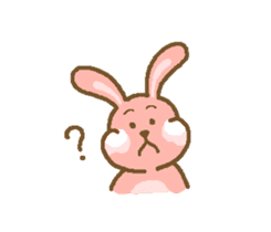 Rabbit with white cheek sticker #11170196