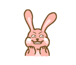 Rabbit with white cheek sticker #11170203