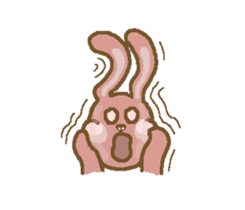Rabbit with white cheek sticker #11170205