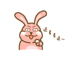 Rabbit with white cheek sticker #11170210