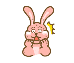 Rabbit with white cheek sticker #11170214