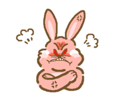 Rabbit with white cheek sticker #11170215