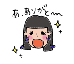 Komyu power low girl sticker #11170224